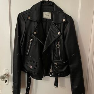 Fracomina Faux Leather Jacket